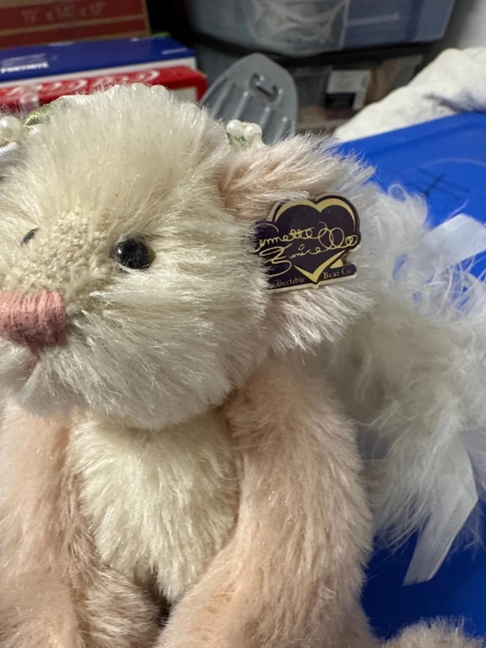 Annette Funicello Portrait Angel Collectible Bear - NWT L.L. Knickerbocker